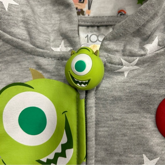 Disney Pixar Licensed Monsters Inc & Up Boys Character Zipper‎ Jacket 6 - Picture 8 of 8